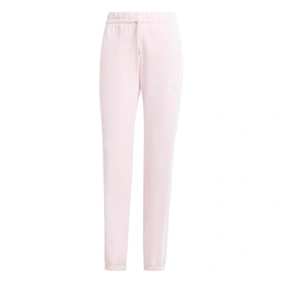 Abbildung von adidas Damen Essentials 3 Stripes French Terry Cuffed Pants, Clear Pink/White, XS