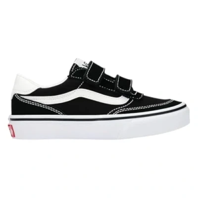 Abbildung von Vans Unisex Brooklyn Sneaker, Veloursleder Leinwand schwarz weiß