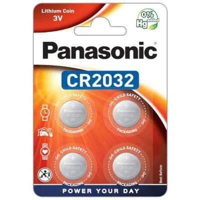 Abbildung von Panasonic CR2032 Lithium Knopfzelle, 3V, 4er Pack