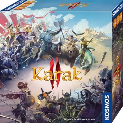 Abbildung von KOSMOS 685416 Karak 2 Das Abenteuer geht weiter, Familienspiel ab 10 Jahre für 5 Personen, Fantasy Spiel, Brettspiel mit Würfeln, deutsche Anleitung