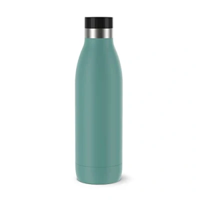 Abbildung von Emsa N31110 Bludrop Color Trinkflasche 0,7 Liter 100% dicht Quick Press Verschluss Ergonomischer 360 Trinkgenuss 12h warm, 24h kühl Edelstahl Petrol