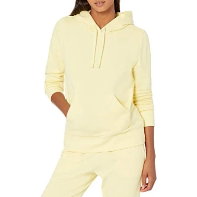 Abbildung von Amazon Essentials Damen Fleece Kapuzenpullover (in Übergröße erhältlich), Hellgelb, XXL