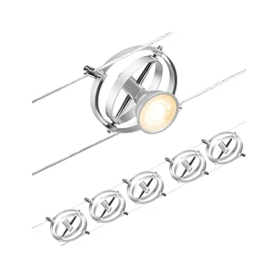 Abbildung von Paulmann Wire Set Cardan max5x10W GU5,3 Chrom matt
