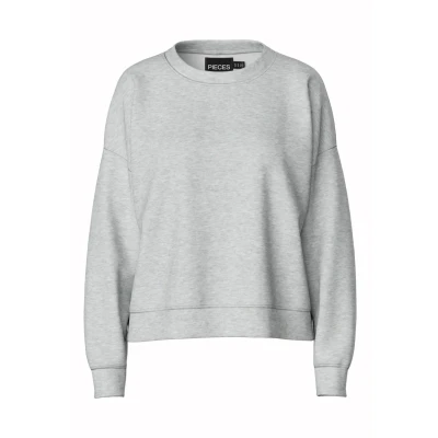 Abbildung von Pieces Pcchilli Sweatshirt, Damen, Größe: XS, Light grey melange