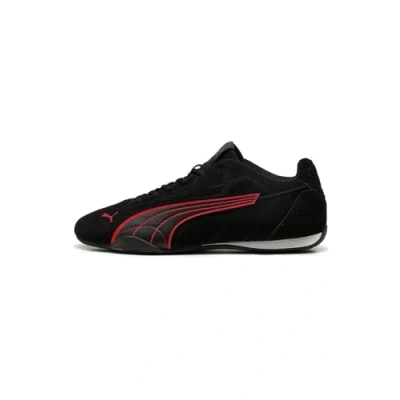 Abbildung von PUMA Unisex Catch Suede Sneaker, Black x Red, 41 EU