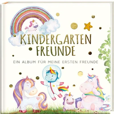 Abbildung von Kindergartenfreunde EINHORN: ein Album für meine ersten Freunde (Freundebuch Kindergarten 3 Jahre) PAPERISH®