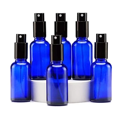 Abbildung von Yizhao Blau Leer Sprühflasche Glas 30ml mit [zerstäuber], Klein für Ätherisches Öl,Aromatherapie Gemische,Parfüm,Massage,Chemische Flüssigkeit,Apotheker, 6 Stück,