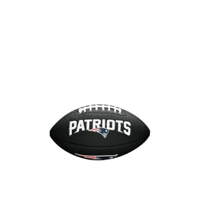 Abbildung von Wilson Unisex Youth MINI NFL TEAM SOFT TOUCH FB BL NE American Football, BLACK,