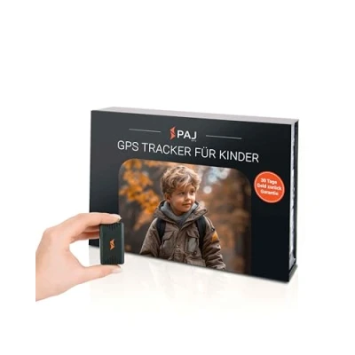 Abbildung von PAJ GPS Tracker People Finder 4G Mini für Kinder, Senioren, Demenz bis zu 5 Tage Akkulaufzeit kleines Ortungsgerät mit Live Ortung, Alarmbenachrichtigungen im Notfall