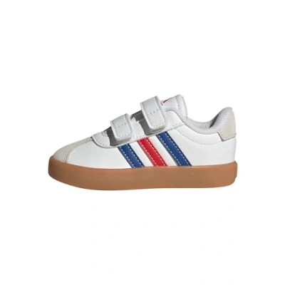 Abbildung von adidas Unisex Baby VL Court 3.0 Shoes Infants Schuhe, FTWR White/Team royal Blue/Better Scarlet, 26 EU
