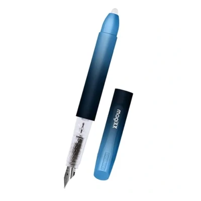 Abbildung von Online Füllhalter magiXX Deep Ocean I Füller mit radierbarer, blauer Tinte inkl. 1 Patrone Schreiben, radieren &amp; korrigieren in einem Füllfederhalter als Geschenk für Schule Uni