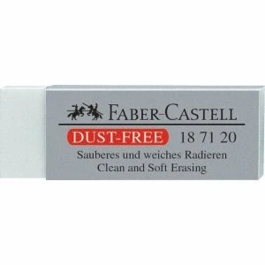 Abbildung von Faber Castell dust free weiß 1pièce (S) mit Radiergummi Radiergummis, (weiß, 1 Stück (S))