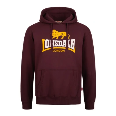 Abbildung von Lonsdale Herren Sleeve Hooded Sweatshirt, Oxblood, M EU