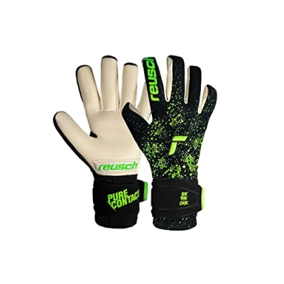 Abbildung von Reusch Pure Contact Gold Unisex Torwarthandschuhe mit Innennaht Schnitt und Grip Belag, geeignet für alle Spielfeldoberflächen, 8.5