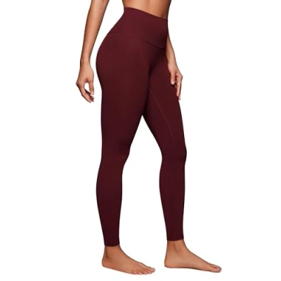 Abbildung von CRZ Yoga Butterluxe Damen High Waist Sport Leggings Blickdicht Leggins Sporthose Workout Gym Yogahose 71cm Roter Merlot 44