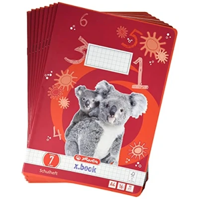 Abbildung von Herlitz 3321908 Hefte A4/16 Lineatur 07( kariert 7 x mm) FSC Mixed 10er Packung Motive sortiert