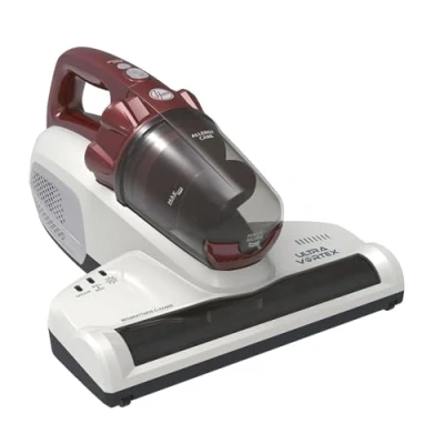 Abbildung von Hoover Ultra Vortex Milbensauger mit UV Licht, bekämpft Bettwanzen Polsterreiniger entfernt 99,9 % Bakterien, Allergene, Staub Milben Matratzenreiniger für hygienische Reinigung, Allergiker