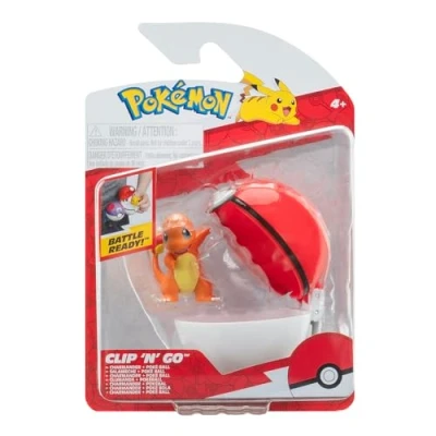 Abbildung von Pokémon PKW3635 Clip&#039;n&#039;Go Poké Ball Glumanda &amp; Pokéball, offizieller Pokéball mit 5 cm Figur