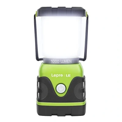 Abbildung von LE LED Campinglampe, Ultra Hell 1000 Lumen, 4 LeuchtmodiI Dimmbar Suchscheinwerfer, Batteriebetrieben Notfallleuchte für Stromausfällen, Wandern, Notfall, Ausfälle und so weiter, 1 Stück
