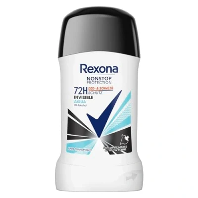 Abbildung von Rexona Nonstop Protection Deo Stick Invisible Aqua Anti Transpirant mit 72 Stunden Schutz vor Schweiß und Körpergeruch 50 ml