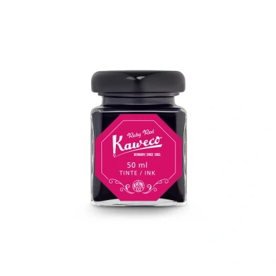 Abbildung von Kaweco Tinte im Glas in der Farbe rubinrot rot, wasserlöslich, vegan, 50 ml Inhalt, 10002197