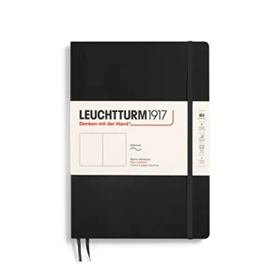 Abbildung von LEUCHTTURM1917 349295 Notizbuch Composition (B5), Softcover, 123 nummerierte Seiten, blanko, Schwarz