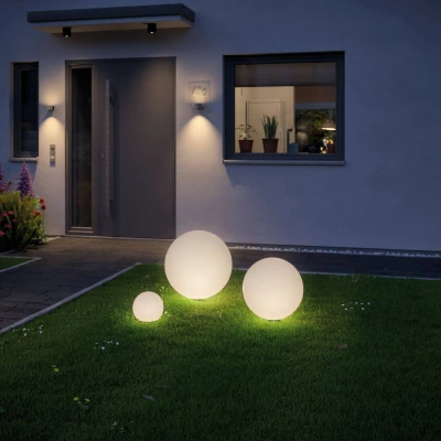 Abbildung von Paulmann 94179 Plug &amp; Shine Lichtobjekt Globe IP67 3000K 575lm 24V Kugelleuchte Aussenleuchte Gartenbeleuchtung Terassenbeleuchtung