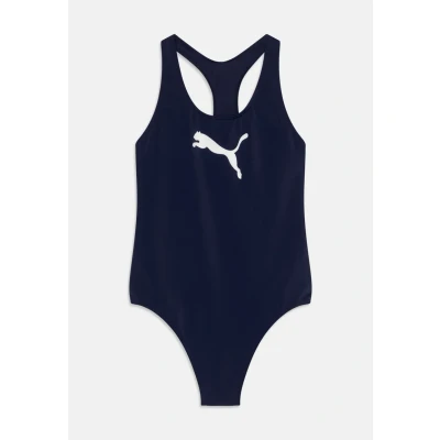 Abbildung von Puma SWIM Girls Racerback Swimsuit Badeanzug für Kinder, Größe: 116, Navy