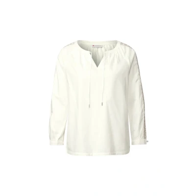 Abbildung von Street One MIT HÄKELDETAILS Bluse, Damen, Größe: 40, Weiß