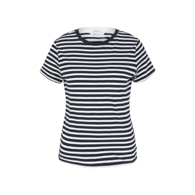 Abbildung von TOM Tailor Denim Striped TEE Tshirt print, Damen, Größe: XL, White black stripe