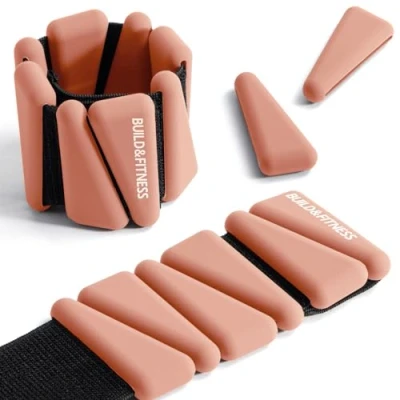 Abbildung von Handgelenk &amp; Knöchel Gewichte Verstellbare Bänder für Frauen und Männer Workouts. 2er Set (1 kg 2 kg). Perfekt Laufen, Joggen, Walking, Yoga, Tanz, Pilates, Cardio, Aerobic, Krafttraining