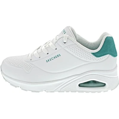 Abbildung von Skechers Sport UNO POP BACK Sneaker low, Damen, Größe: 36, Weiß minzgrün Schuhe