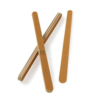Abbildung von Manicare Nagelfeilen, 12er Pack, 17 cm lang, zum Formen von natürlichen Nägeln, beidseitig, feine und grobe Körnung, stark robust, für zuhause, Salons, professionelle Maniküre oder Pediküre