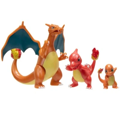 Abbildung von Pokémon PKW2777 Select Entwicklungs Multipacks Glumanda, Glutexo, Glurak, offizielles Spielset mit Figuren