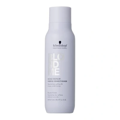 Abbildung von Schwarzkopf Professional BLONDME Bond Repair Purple Conditioner Cool Haarspüllung Neutralisiert Gelbtöne Für Gefärbtes Aufgehelltes Blondiertes Haar Tiefenwirksam Pflegend Und Entwirrend 250 ml