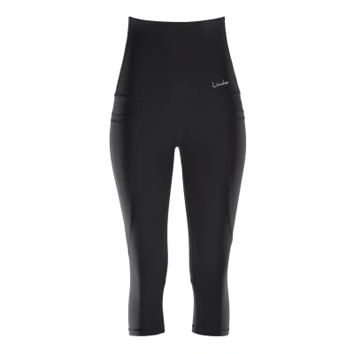 Abbildung von Winshape Functional Power 3/4 Sporthose, Damen, Größe: XXL, Black
