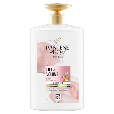 Abbildung von Pantene Pro V Lift &amp; Volume Haarverdickende Pflegespülung mit Biotin, Silikonfrei 1000ml Pumpspender. Miracles Pflegespülung, Angereichert Antioxidantien. Sichtbar Dickeres Volleres Haar