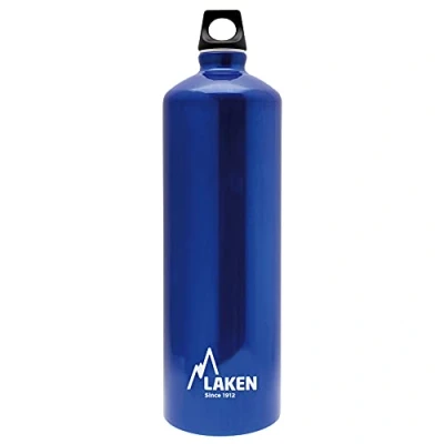 Abbildung von Laken Futura Alu Trinkflasche Schmale Öffnung Schraubdeckel mit Schlaufe 1.5L, Blau