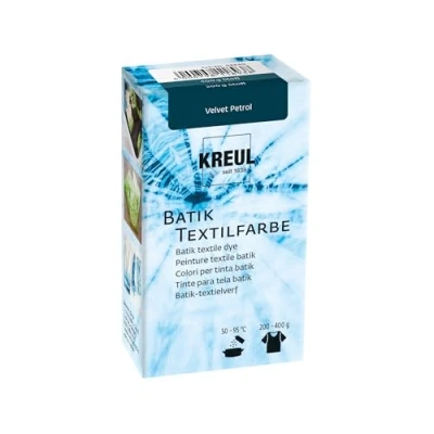 Abbildung von KREUL 98540 Batik Textilfarbe Velvet Petrol, 70 g, Farbpulver zum Batiken und Färben von Textilien