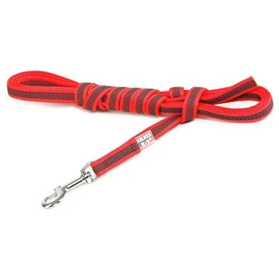 Abbildung von IDC Color &amp; Gray gumierte Leine, 14 mm x 3 m ohne Schlaufe, Rot Grau