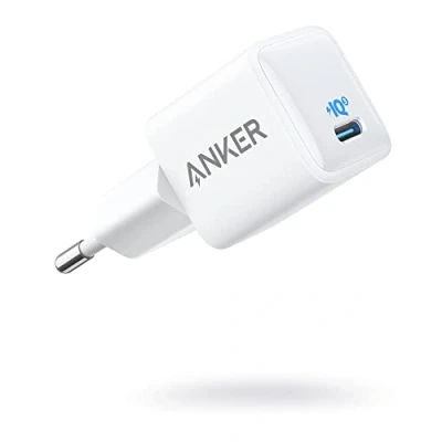 Abbildung von Anker 511 (Nano) 20W iPhone USB C Ladegerät mini, Für 16/15/14/13/12 Serie, Galaxy, Pixel 4/3, iPad Pro, AirPods Mattweiß (Ohne Ladekabel)
