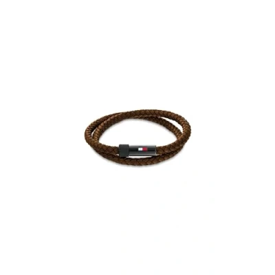 Abbildung von Tommy Hilfiger Jewelry Lederarmband für Herren verfügt über einen Magnetverschluss
