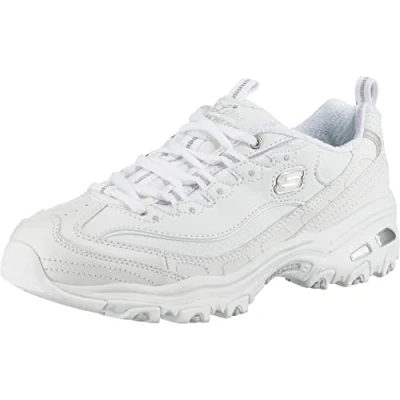 Abbildung von Skechers D&#039;LITES Sneaker low, Damen, Größe: 36.5, White/silver Schuhe