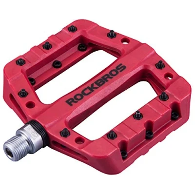 Abbildung von ROCKBROS Fahrradpedale Nylon Composite Flatpedale 9/16 MTB Pedale 3 Bearing rutschfest Wasserdicht Anti Staub