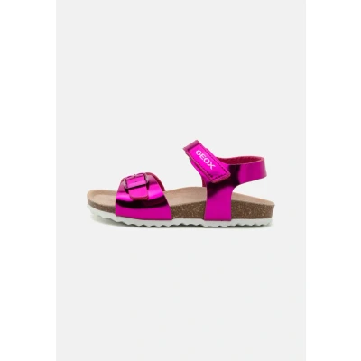 Abbildung von Geox Adriel GIRL Riemensandalette für Kinder, Größe: 33, Fuchsia Schuhe
