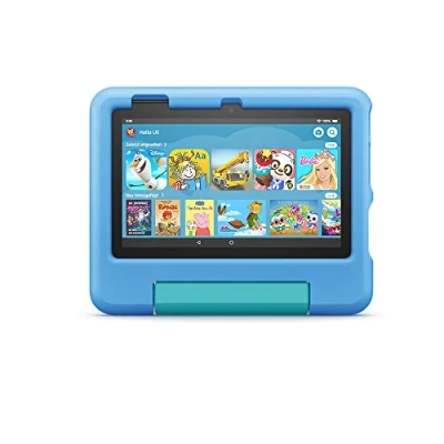 Abbildung von Kindgerechte Hülle für das Fire 7 Tablet (nur kompatibel mit der 12. Generation, 2022), Kinder von 37 Jahren, blau