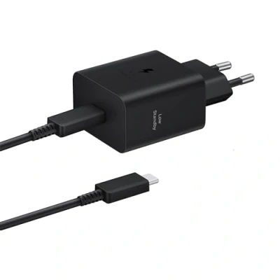 Abbildung von Samsung USB C Schnellladegerät 45W + Kabel Ep T4510 Schwarz