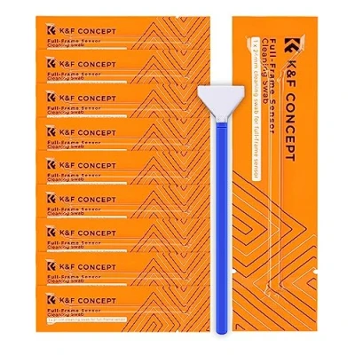 Abbildung von Minadax Vollformat Sensor Reinigung 24mm Mikrofaser Swabs 10 Stück Staubfrei