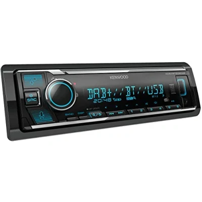 Abbildung von Kenwood KMM BT508DAB USB Autoradio mit DAB+ &amp; Bluetooth Freisprecheinrichtung (Amazon Alexa, Soundprozessor, USB, AUX, 2 x Pre Out 2.5 V, 4 50 Watt, VAR. Beleuchtung, inkl. Antenne)