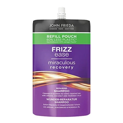 Abbildung von John Frieda Wunder Reparatur Shampoo Inhalt: 500 ml Nachfüllpack Frizz Ease Serie